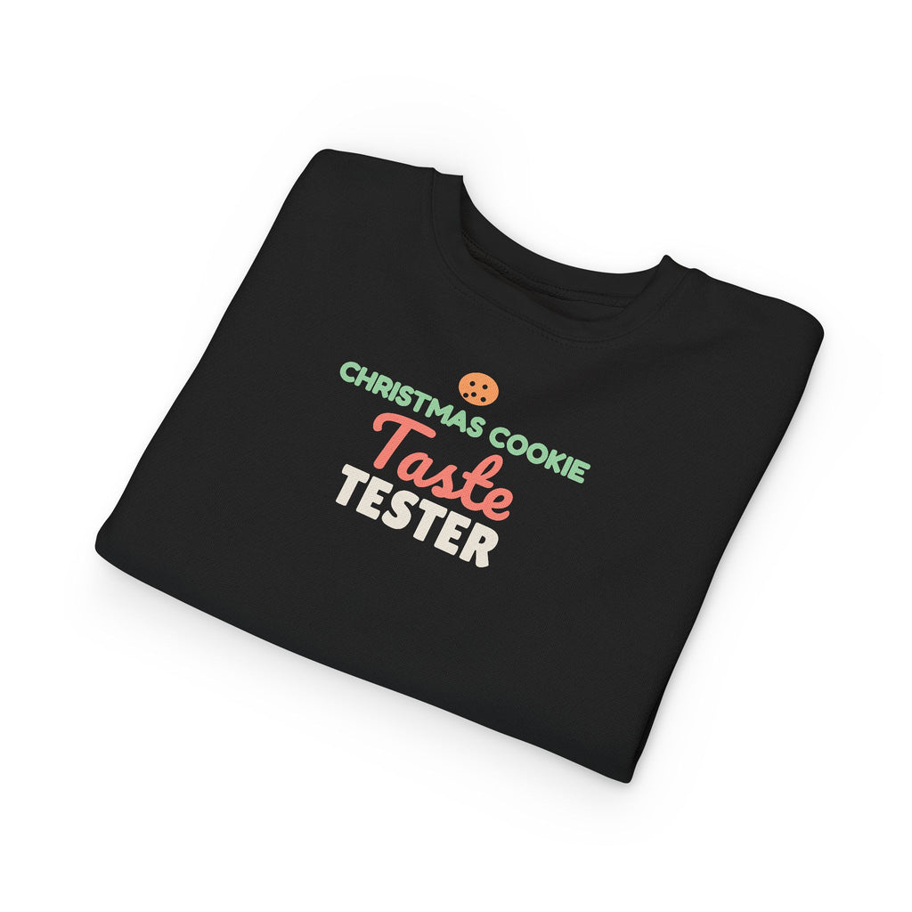 Christmas Cookie Taste Tester Toddler Sweatshirt, Holiday Crewneck