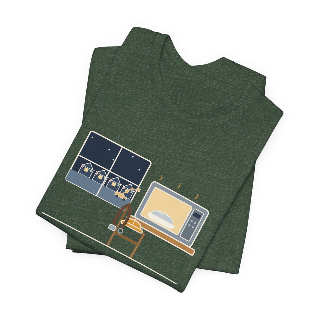 Lineman Christmas T-Shirt - Christmas Dinner, Reheated. Your Lights Stayed On.