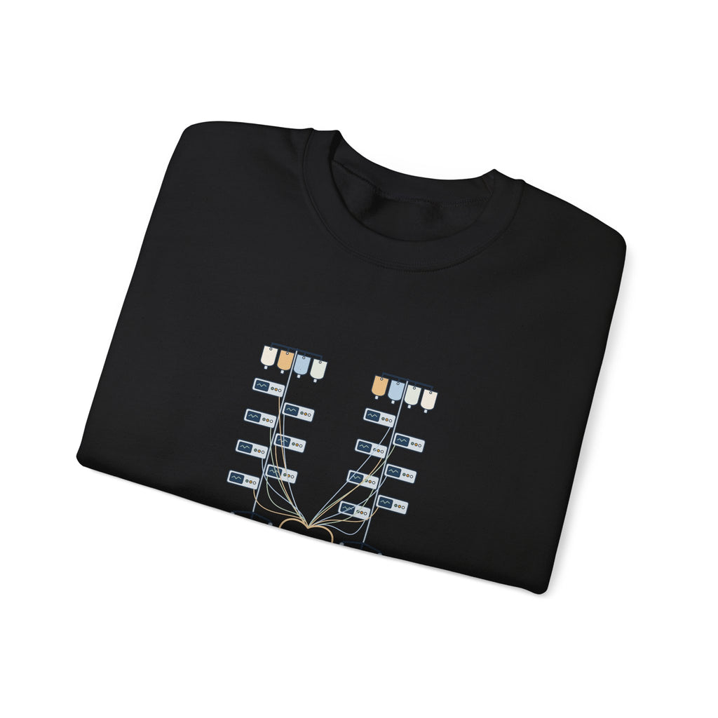 ICU Nurse Crewneck Sweatshirt - Two Patients. Fourteen Pumps. Nurse Gift