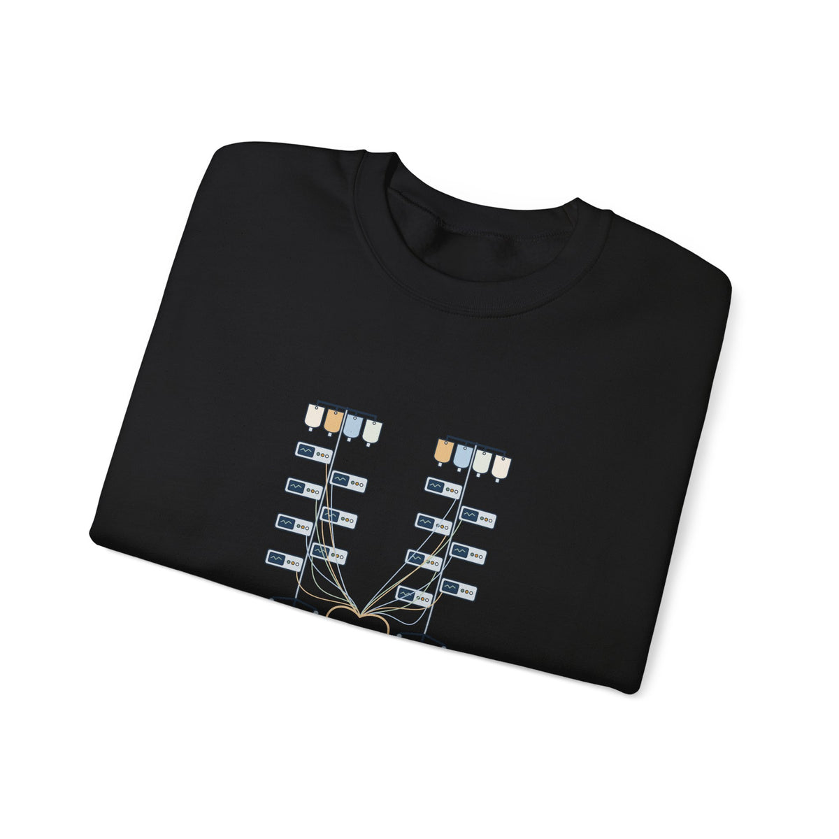 ICU Nurse Crewneck Sweatshirt - Two Patients. Fourteen Pumps. Nurse Gift