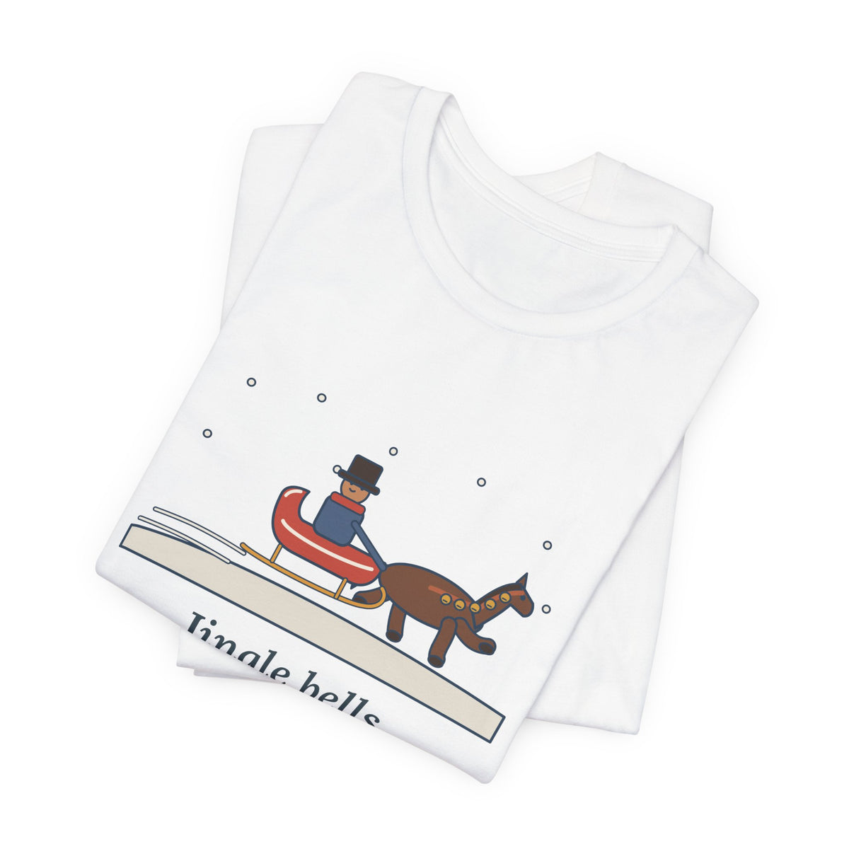 Pierpont Quote T-Shirt, Sleigh Bells in the Snow, Christmas One-Horse Sleigh Tee