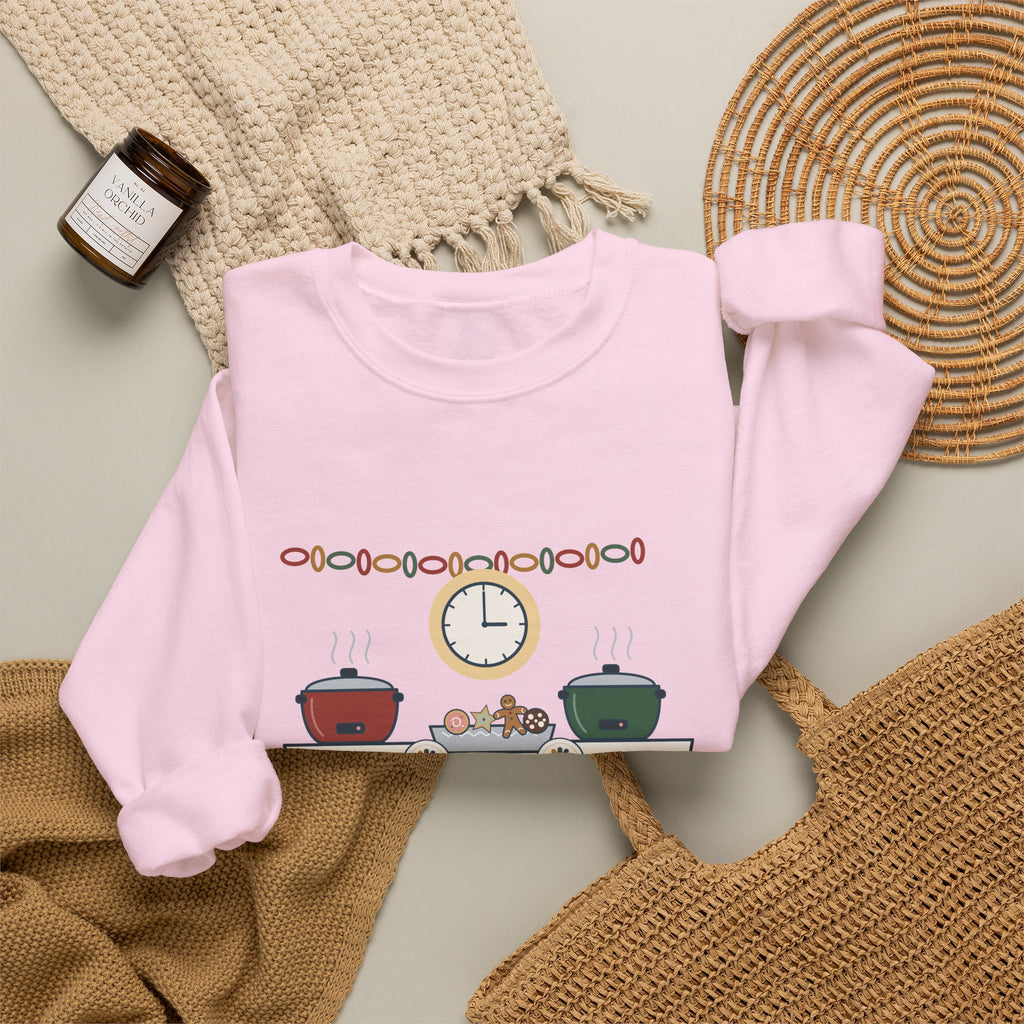 Night Shift Nurse Crewneck Sweatshirt - Holiday Potluck Starts at 0300, Gift for Nurses Working the Holiday Shift