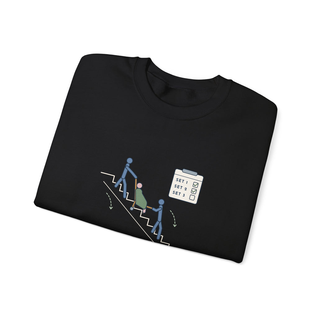 Paramedic Crewneck Sweatshirt - Leg Day: Third-Floor Walk-Up EMS Gift