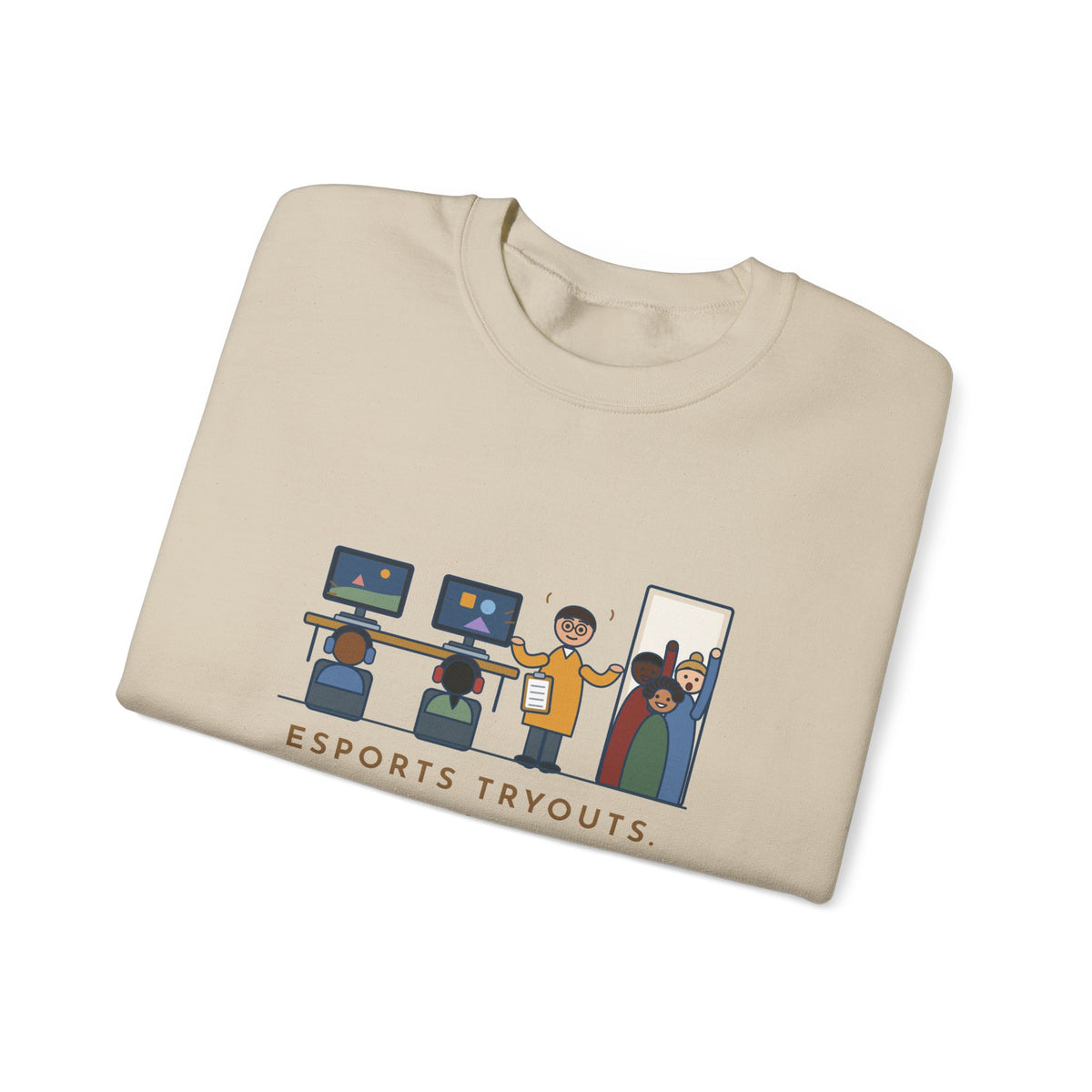 Esports Club Adviser Crewneck Sweatshirt - Tryouts and the Count It as PE Question Gift