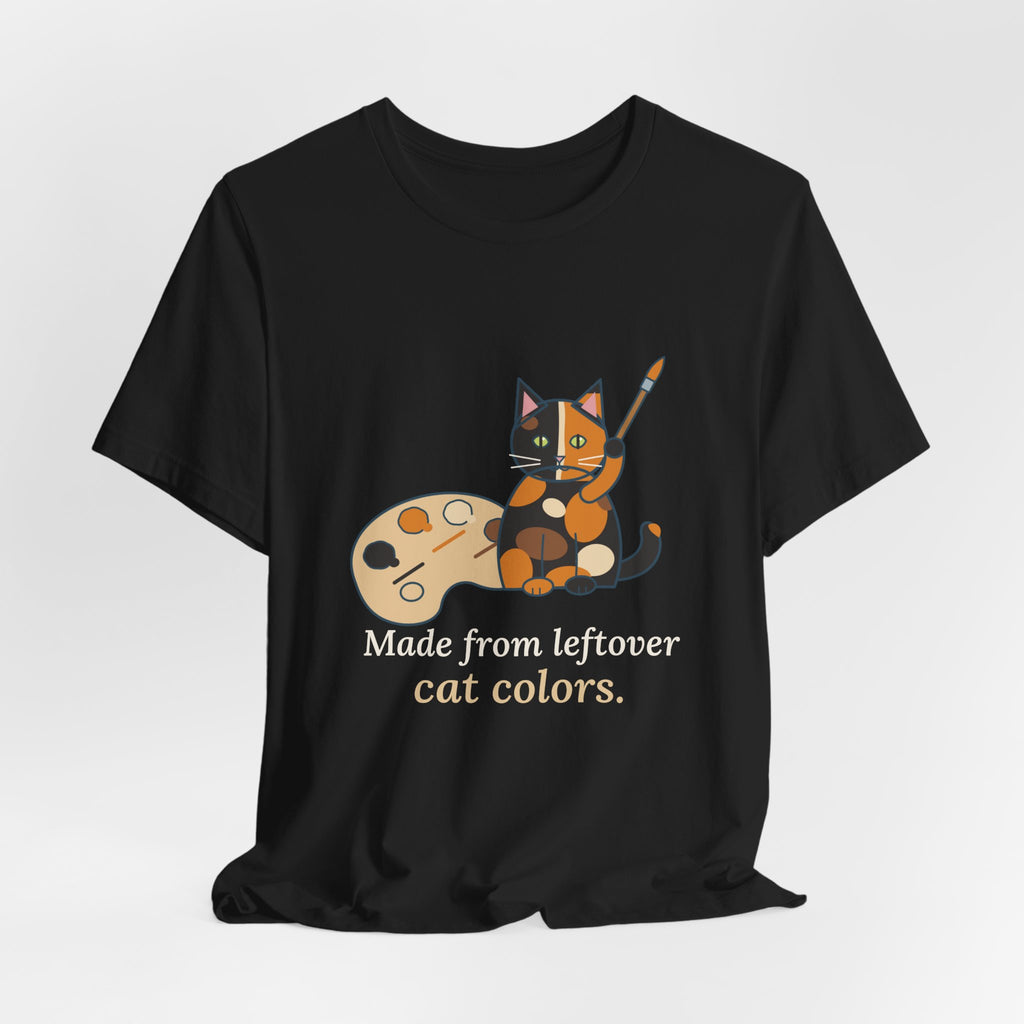Tortoiseshell Cat T-Shirt - Made From Leftover Cat Colors Tortie Cat Tee