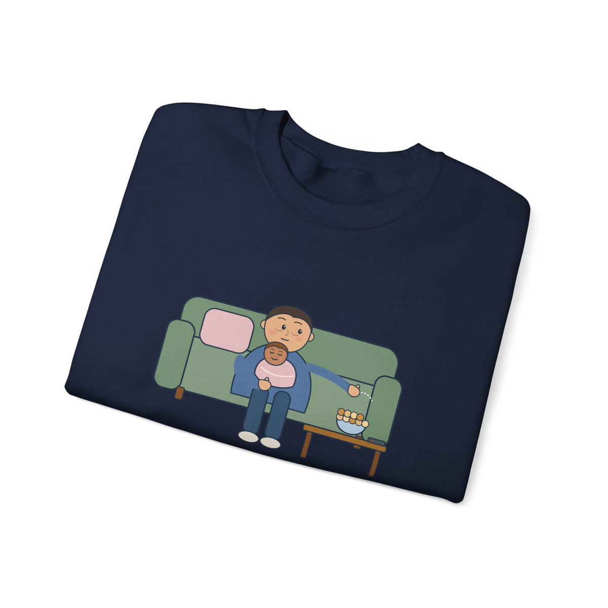 New Parent Crewneck Sweatshirt - Pinned Under a Contact Nap. Send Snacks.