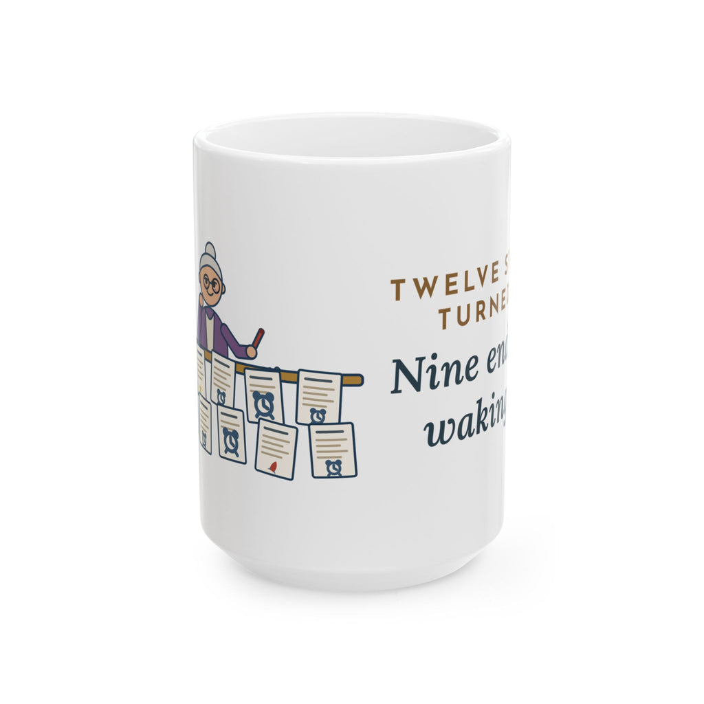 Large 15oz Creative Writing Teacher Mug - Nine End With Waking Up