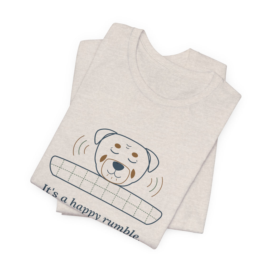 Rottweiler T-Shirt - It's a Happy Rumble, I Promise Gentle Rottie Owner Tee