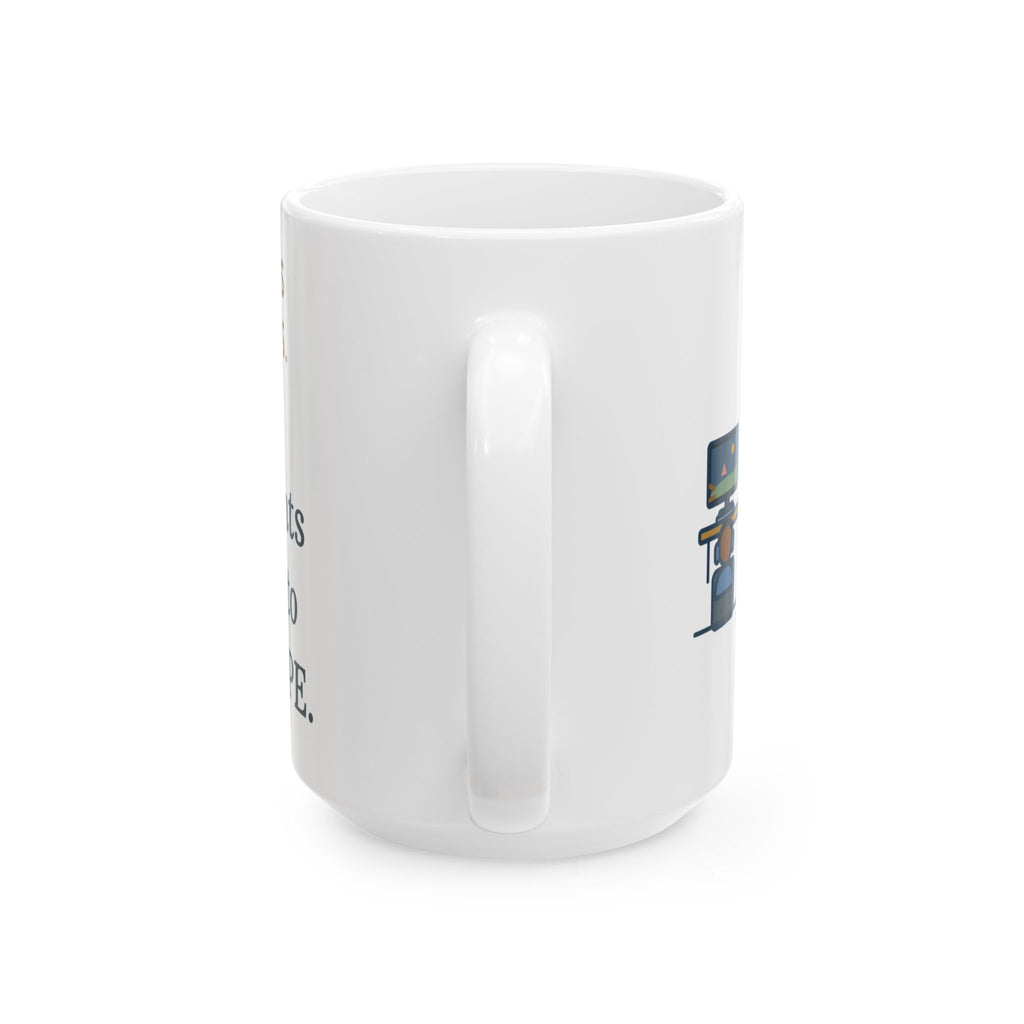 Large 15oz Esports Club Adviser Mug - Tryouts and Parents Asking About PE Teacher Gift