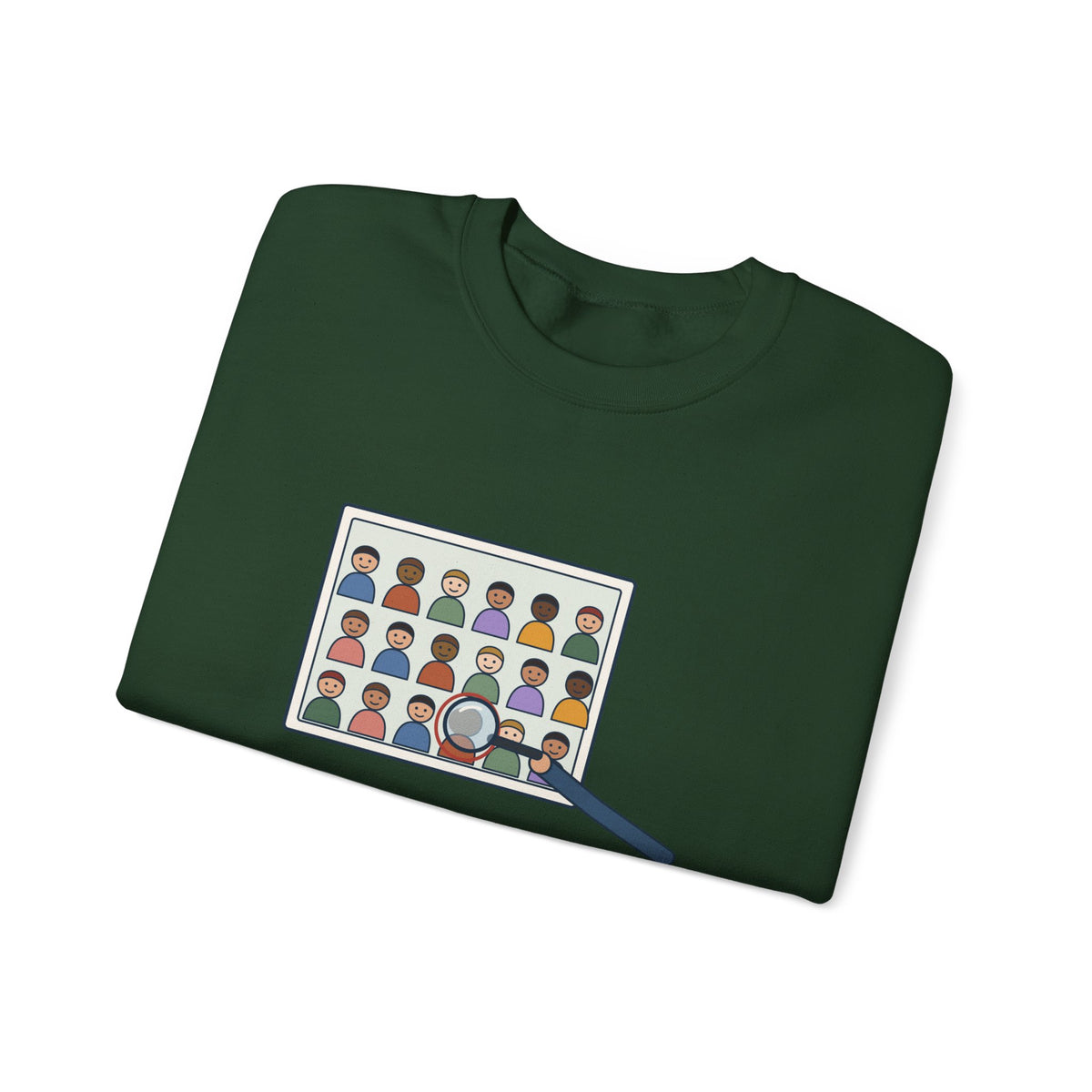 Yearbook Staff Crewneck Sweatshirt - Who's the Kid in Row Three?