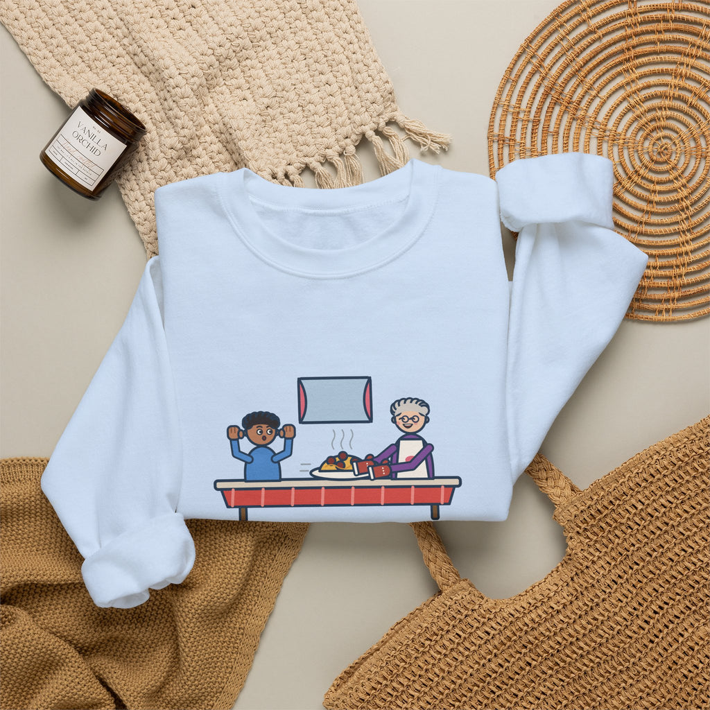 Told Grandma I Already Ate, a Plate Appeared Anyway Sweatshirt, Funny Grandma Crewneck with Grandma's Pasta