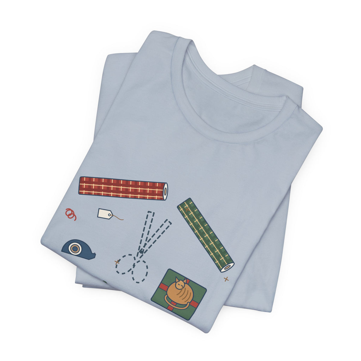 Funny Christmas T-Shirt - Who Has the Scissors? Gift Wrapping Tee