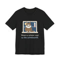 Norwegian Forest Cat T-Shirt - Wears a Winter Coat to the Windowsill Fluffy Cat Tee