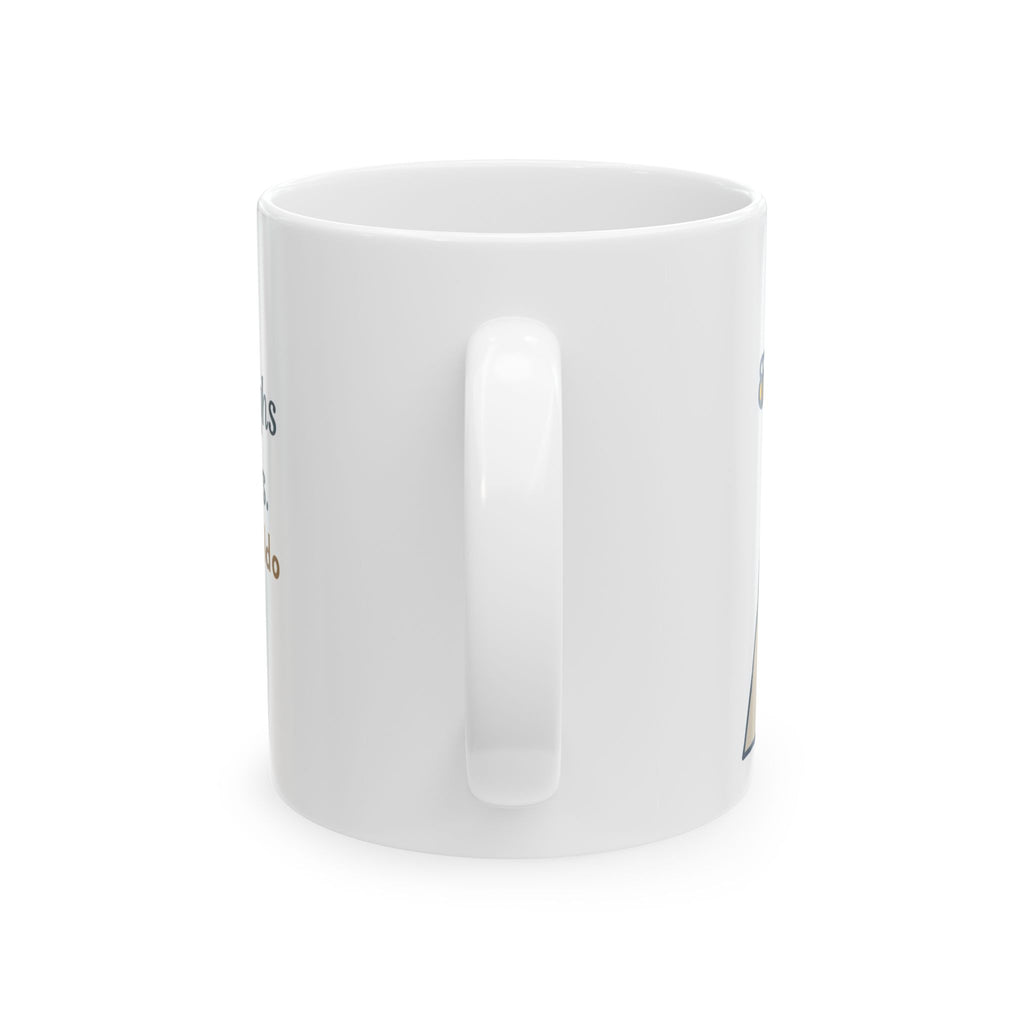 Emerson Quote Mug, Earth Laughs in Flowers, Garden Wildflower Path Coffee Mug 11oz