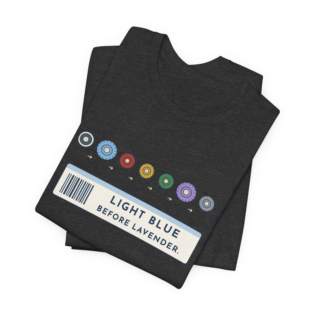 Phlebotomist T-Shirt - Light Blue Before Lavender Order of Draw Tee