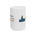 Large 15oz Telephone Triage Nurse Mug - Advice Line Pen and Phone Cord Design