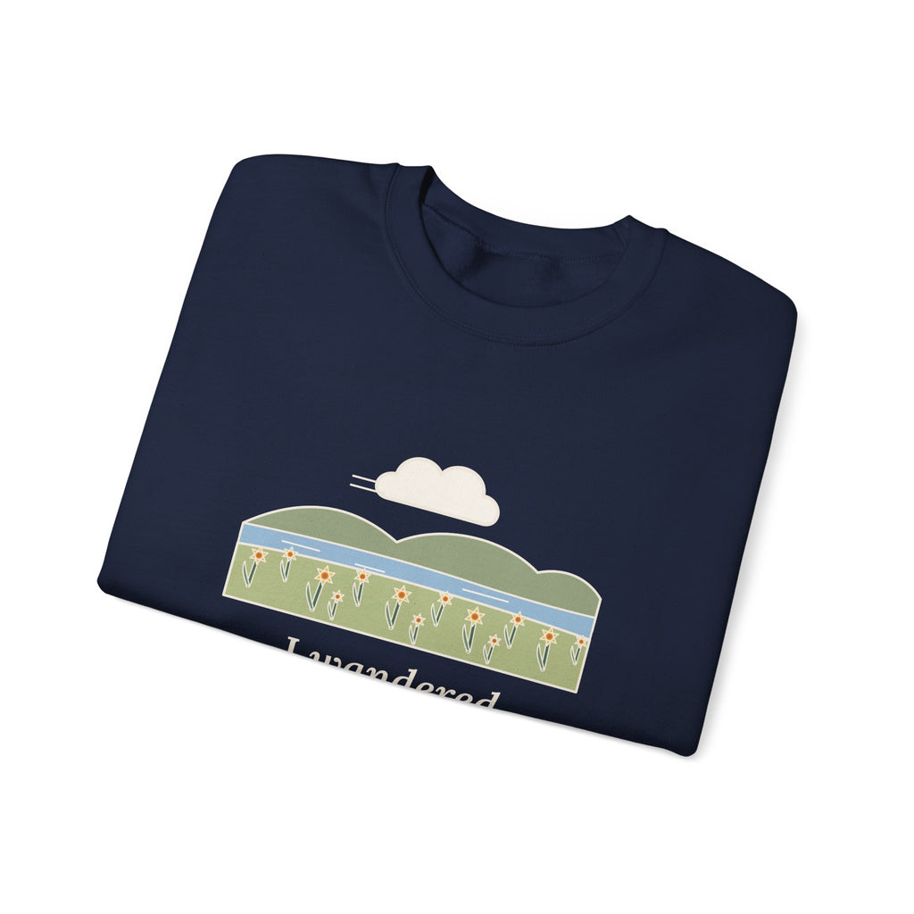I Wandered Lonely as a Cloud Sweatshirt, Spring Wordsworth Quote Crewneck with Daffodil Meadow