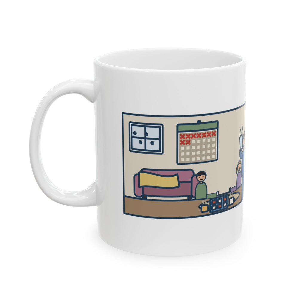Winter Break Mug, Day Nine, The Kids Asked Which Day It Was, I Checked My Phone, Funny Coffee Mug 11oz