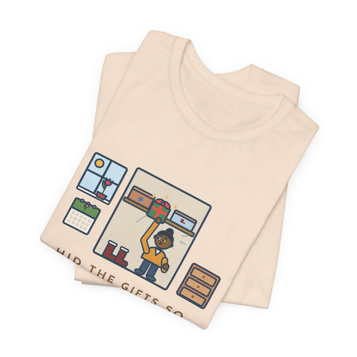 Funny Hidden Gifts T-Shirt, Hid Them So Well in November, Found Them in March, Spring Closet Tee