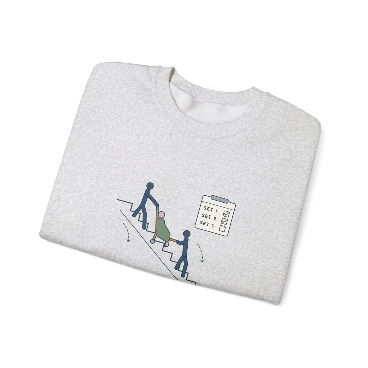 Paramedic Crewneck Sweatshirt - Leg Day: Third-Floor Walk-Up EMS Gift