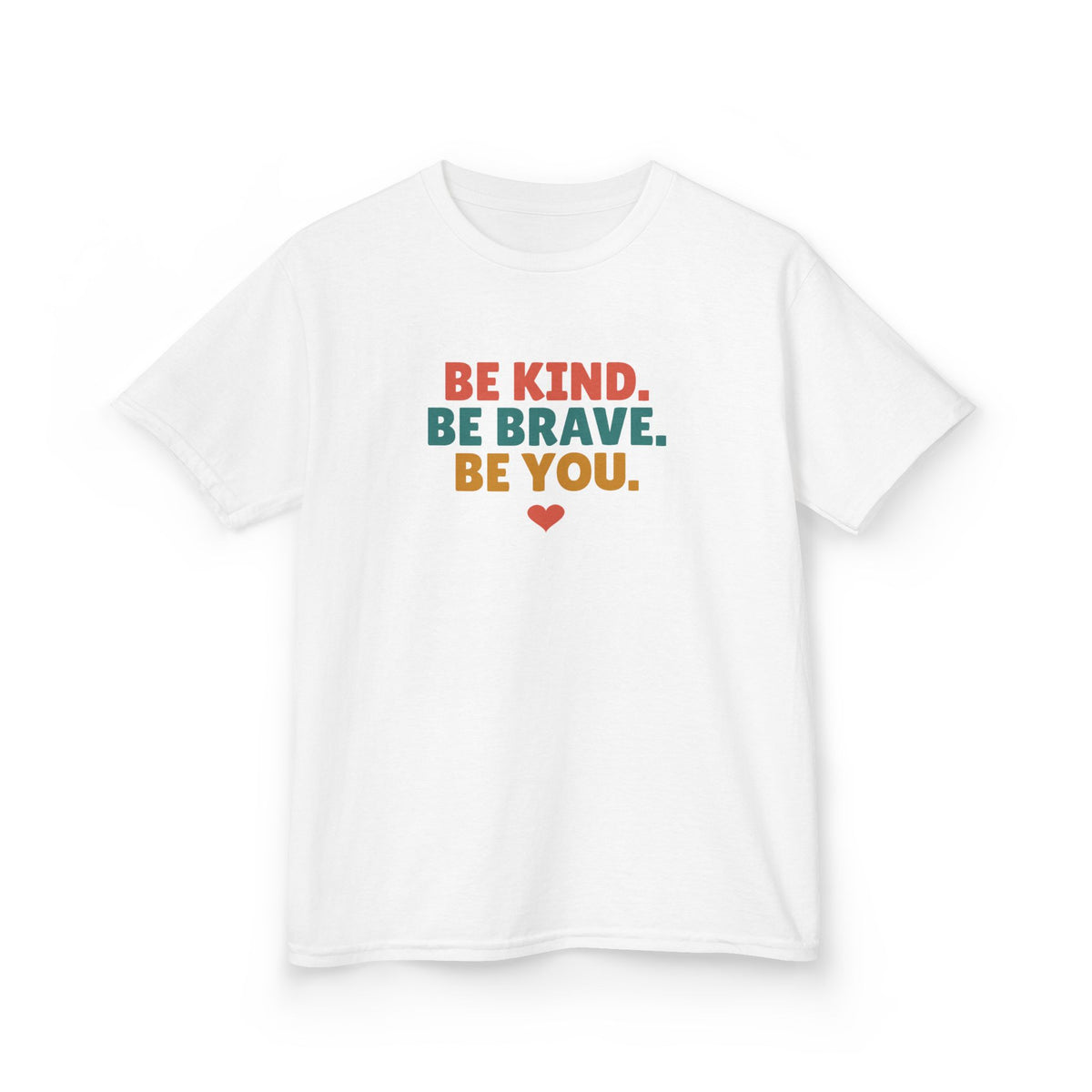 Be Kind Be Brave Be You Youth T-Shirt, Kindness Shirt for Kids
