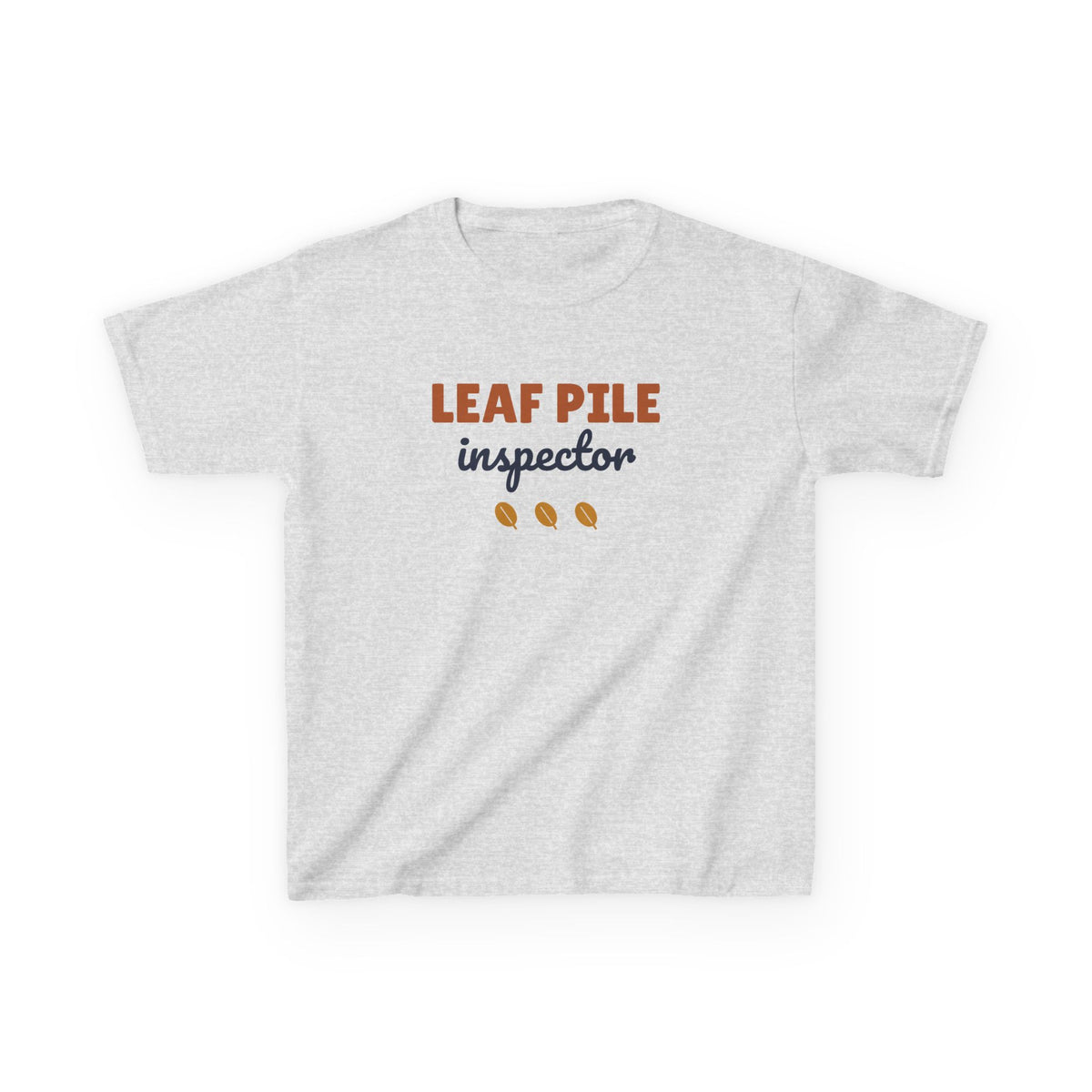 Leaf Pile Inspector Youth T-Shirt, Fall Kids Tee