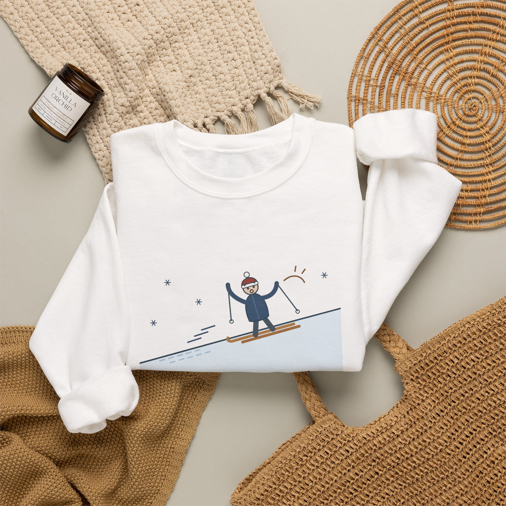 Cross-Country Ski Crewneck Sweatshirt - I Guessed the Wax Wrong. Nordic Skier Apres Gift