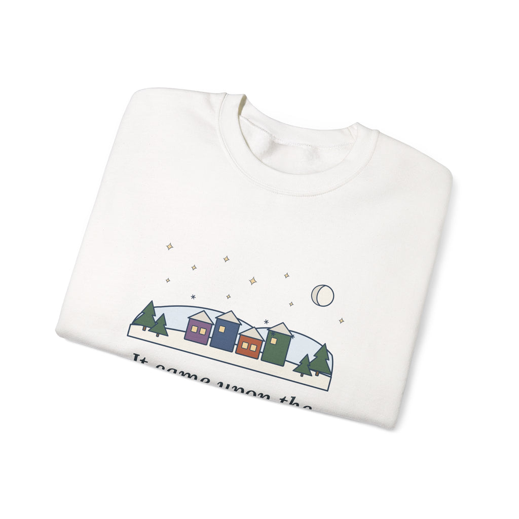 It Came Upon the Midnight Clear Sweatshirt, Christmas Sears Quote Crewneck with Clear Midnight