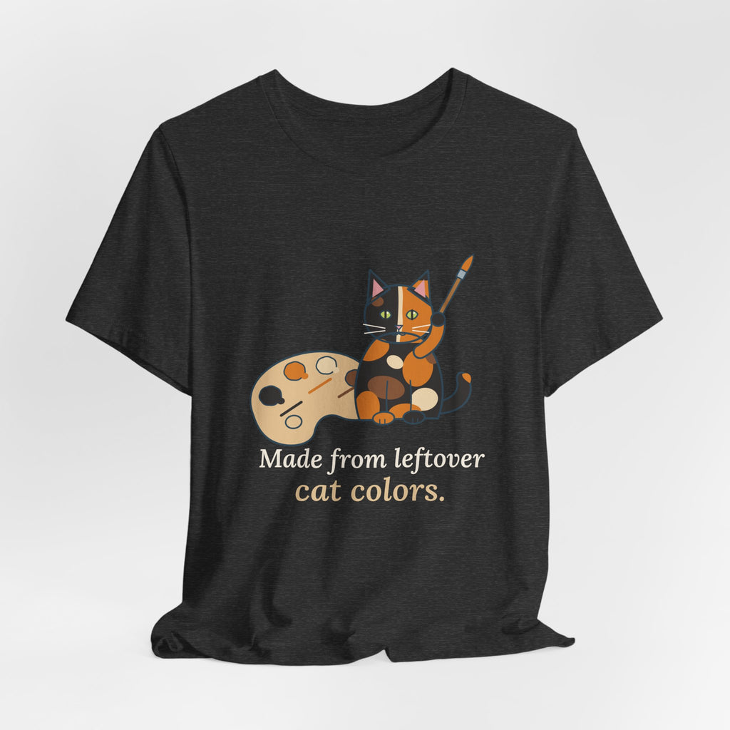 Tortoiseshell Cat T-Shirt - Made From Leftover Cat Colors Tortie Cat Tee