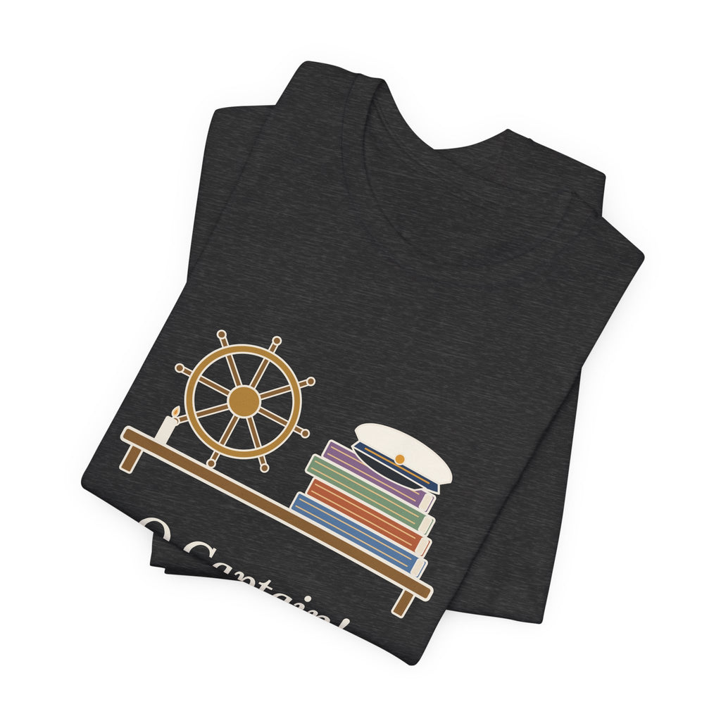 Walt Whitman Quote T-Shirt, O Captain My Captain, Teacher Captain's Desk Tee