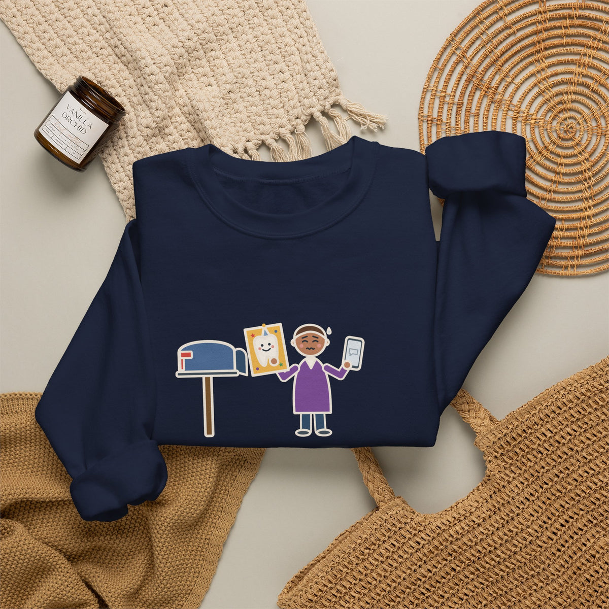 Birthday Sweatshirt, Got a Card from the Dentist Before My Own Family Remembered, Funny Mailbox Card Crewneck