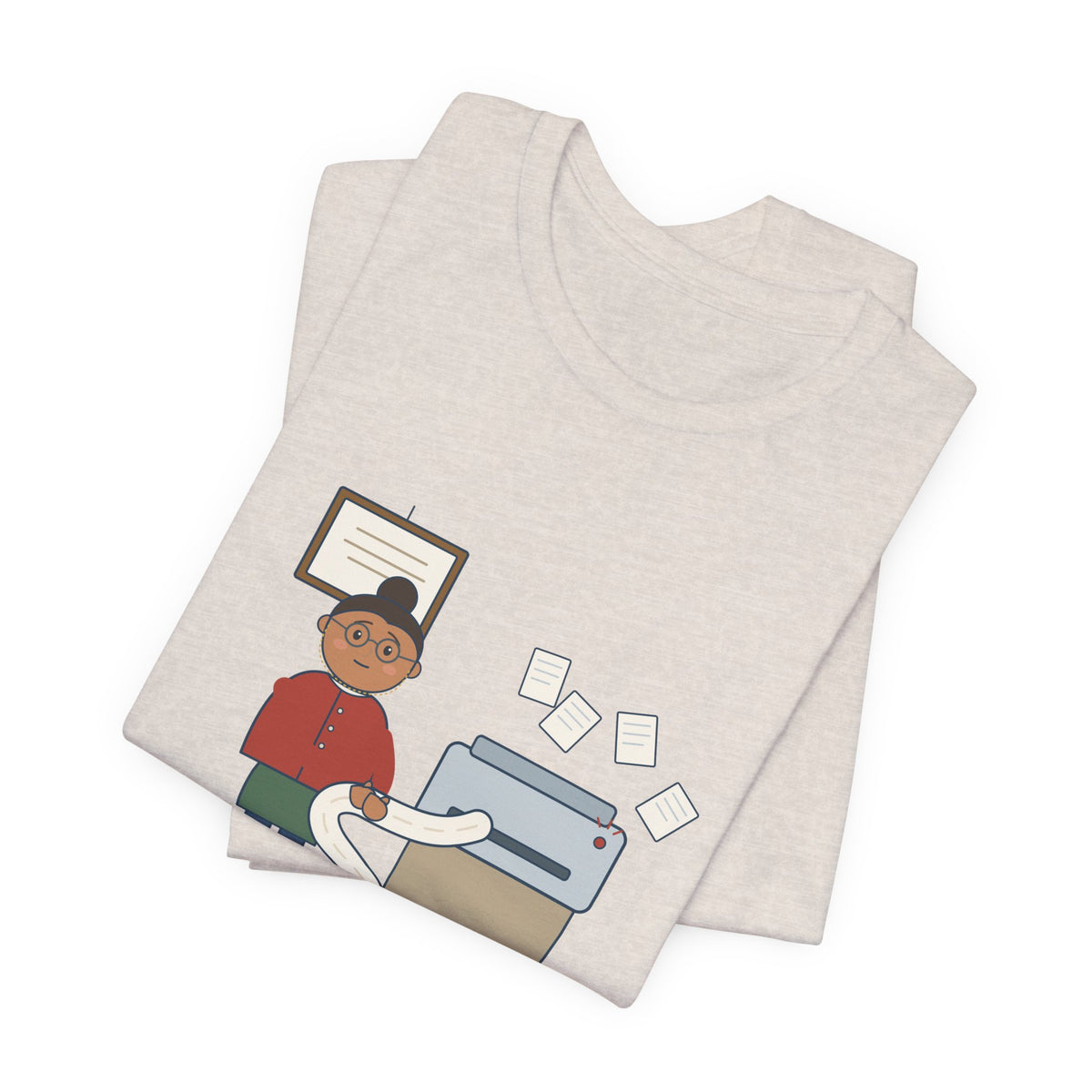 Public Library Librarian T-Shirt - Master's Degree. Printer Duty. Funny Library Tee