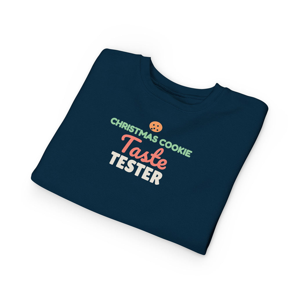 Christmas Cookie Taste Tester Toddler Sweatshirt, Holiday Crewneck