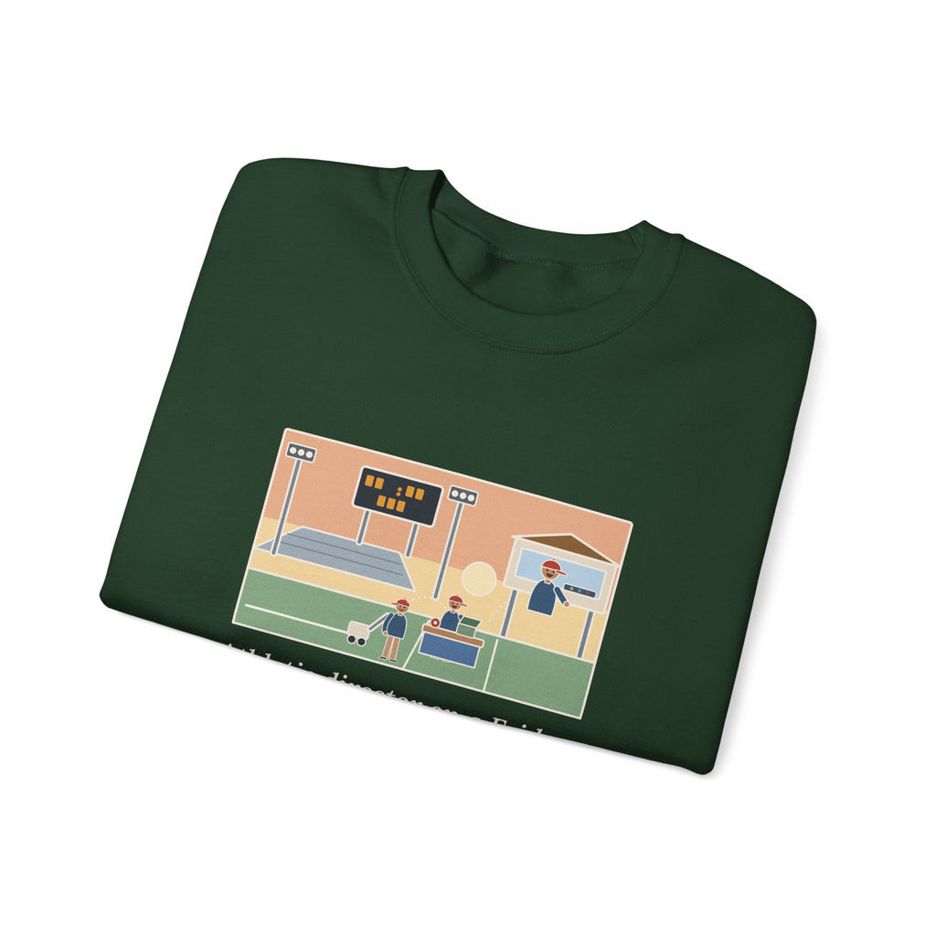 Athletic Director Sweatshirt, On a Friday, Lined the Field, Sold the Tickets, Then Ran the Clock, Funny Game Night Crewneck