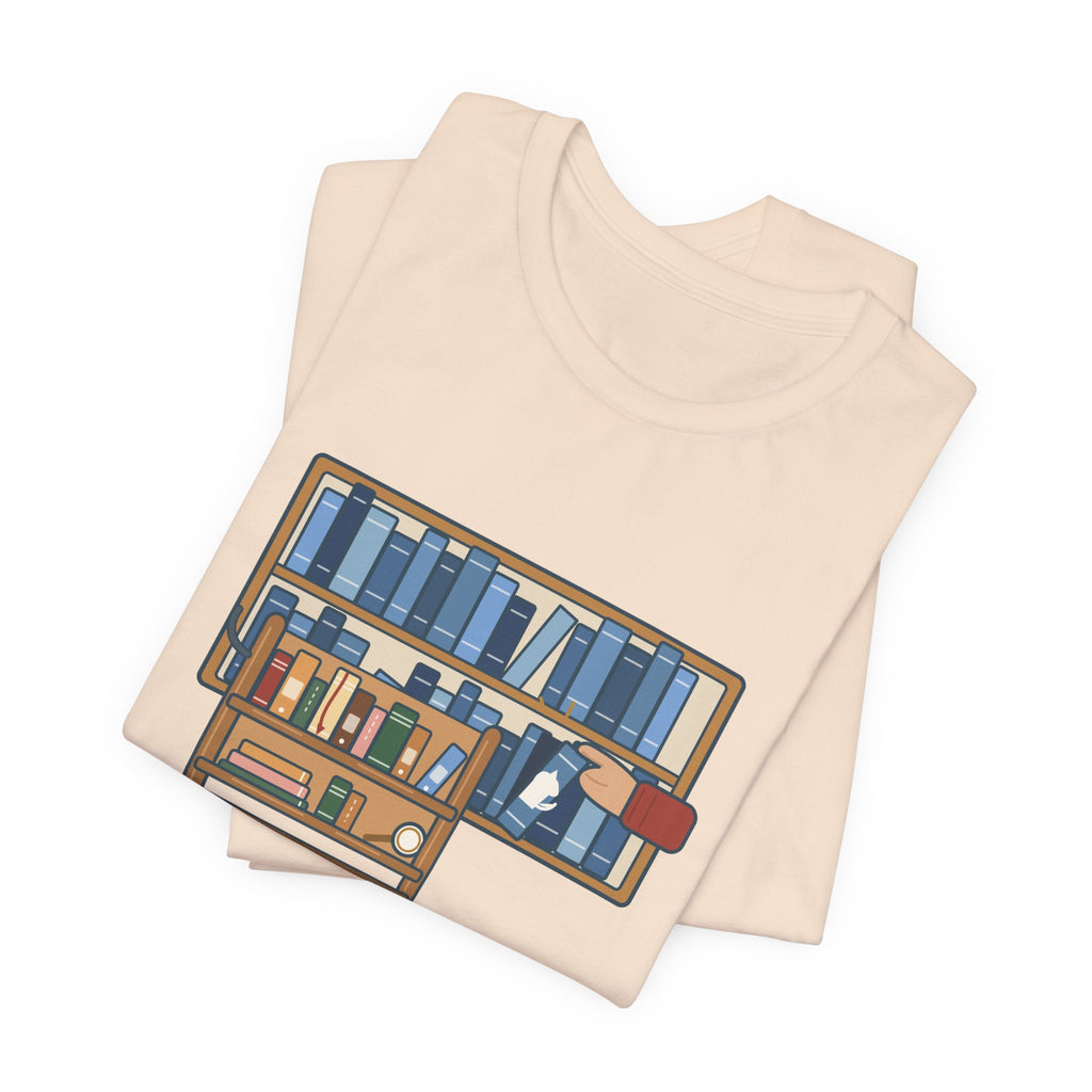 School Librarian T-Shirt - A Blue Book About a Dog. I'm On It. Funny Library Tee