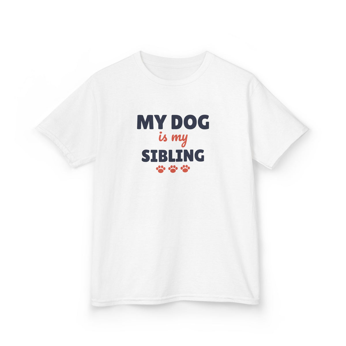 My Dog Is My Sibling Youth T-Shirt, Dog Lover Kids Shirt