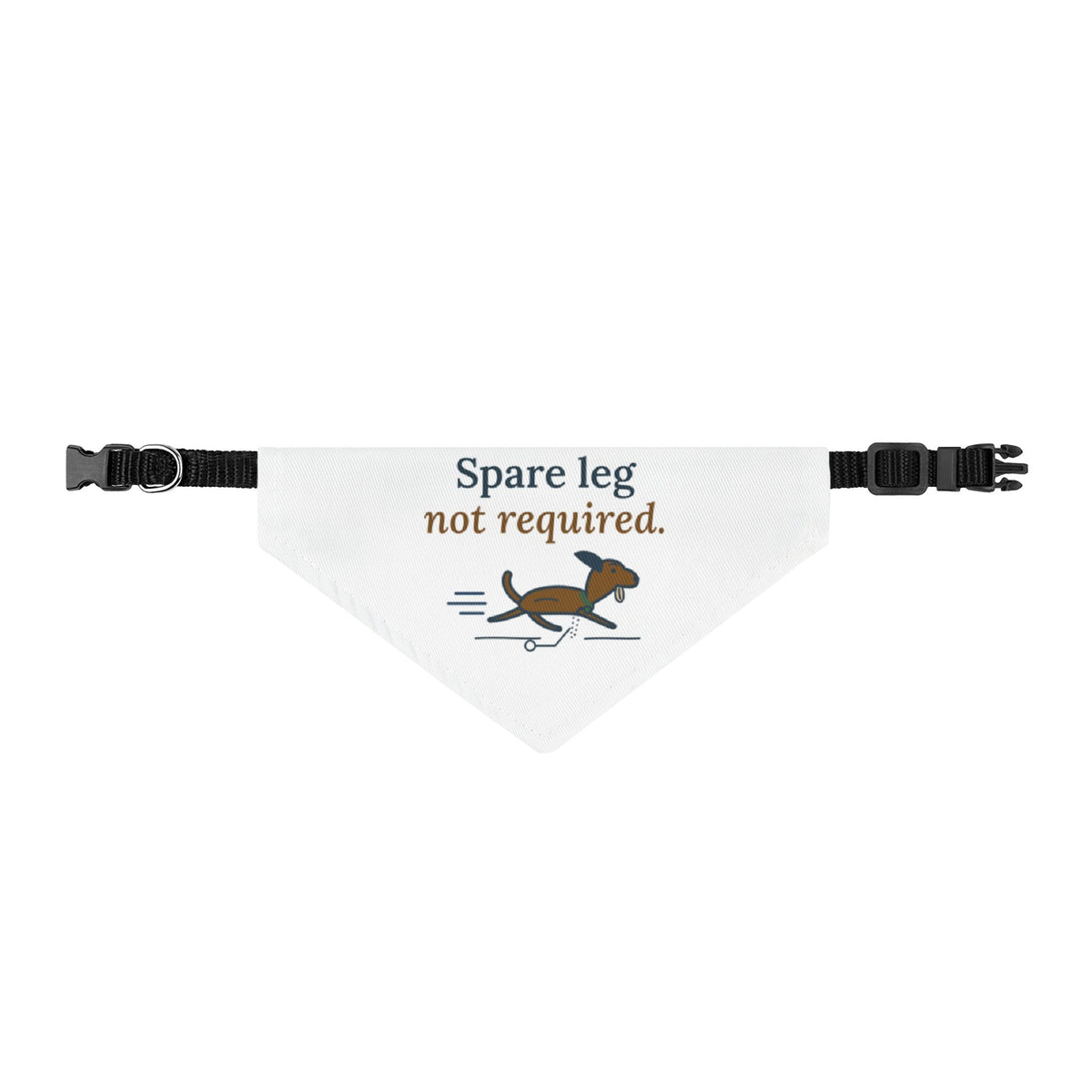 Dog Bandana for Three-Legged Pets - Spare Leg Not Required. Proud Rescue Pup Pet Bandana