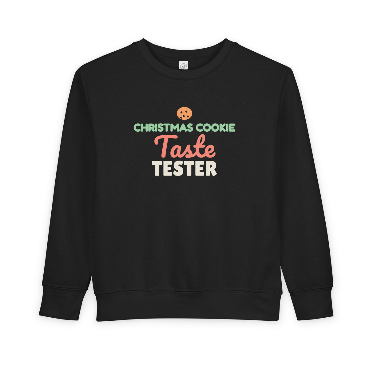 Christmas Cookie Taste Tester Toddler Sweatshirt, Holiday Crewneck