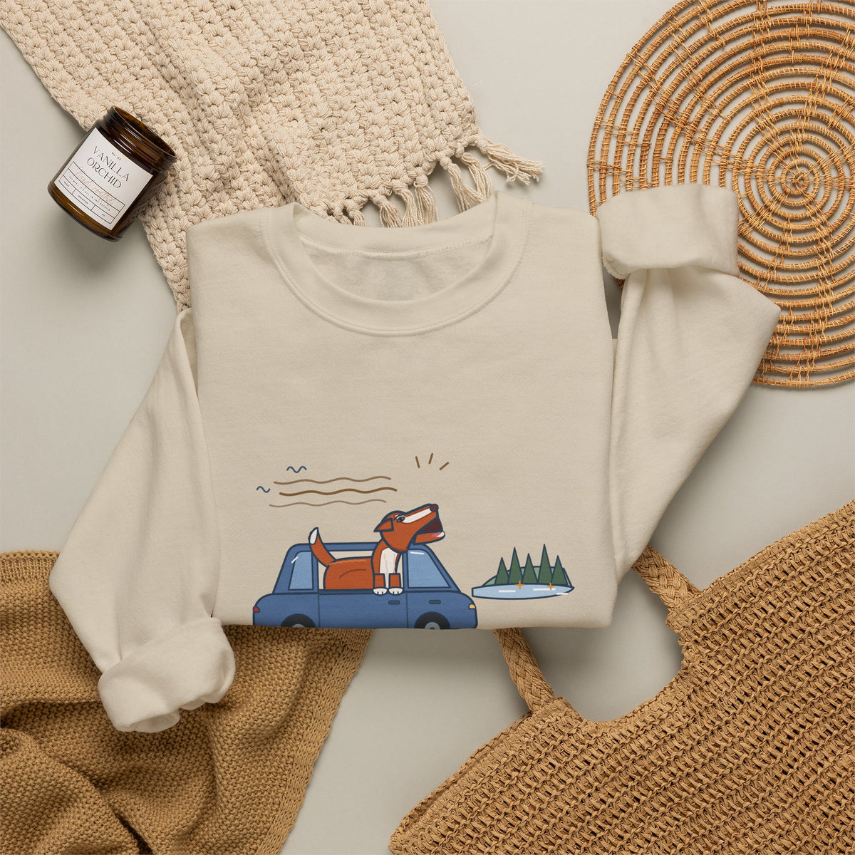 Nova Scotia Duck Tolling Retriever Crewneck Sweatshirt - Screamed the Whole Drive
