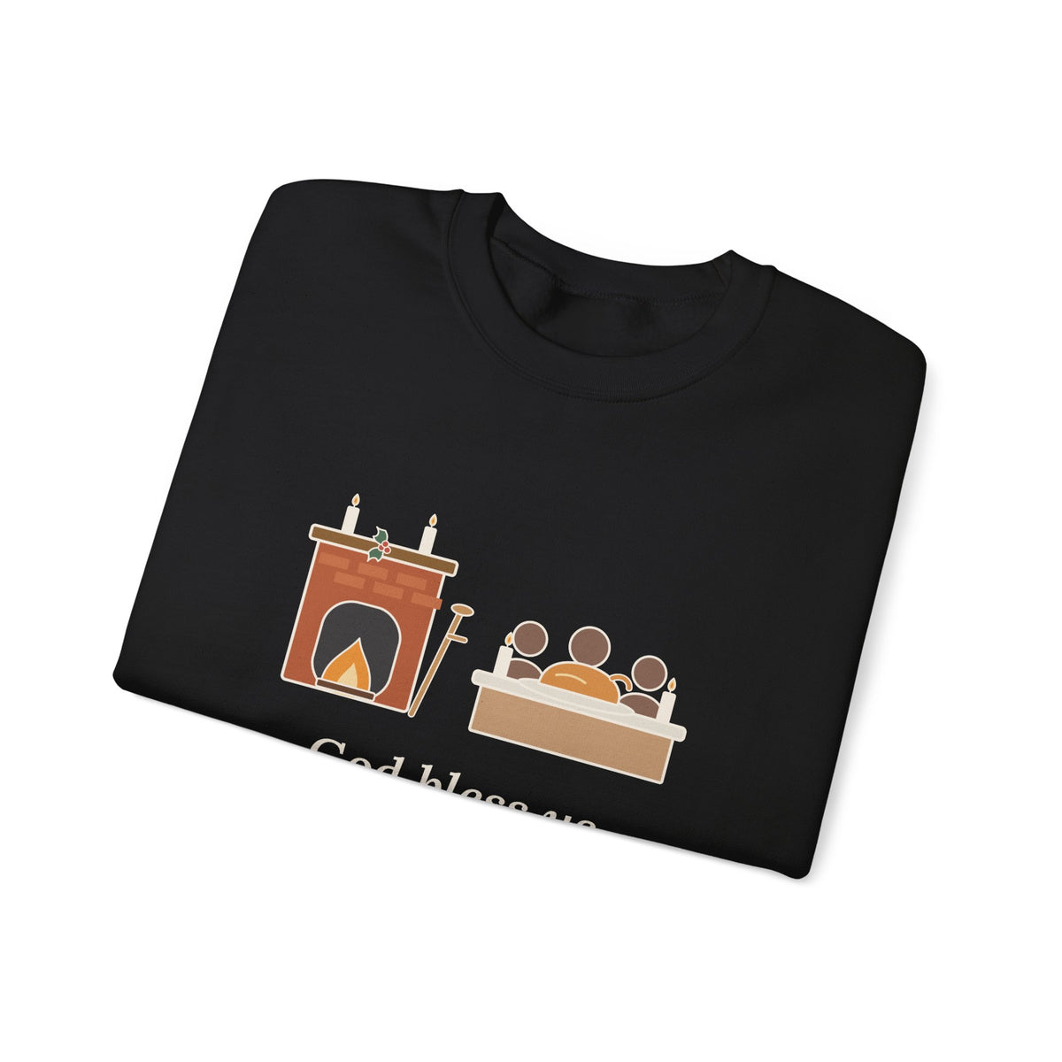 God Bless Us Every One Sweatshirt, Christmas Dickens Quote Crewneck with Hearth and Goose