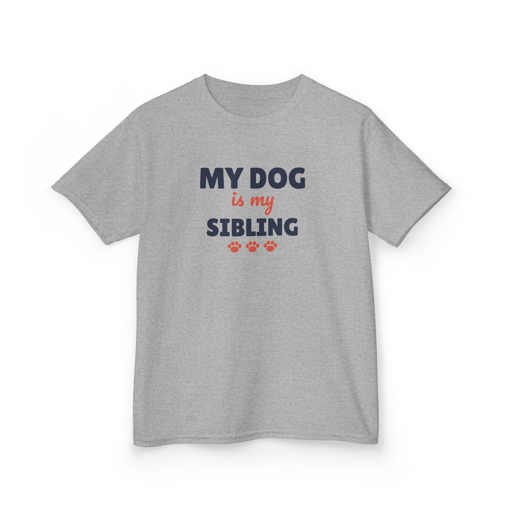 My Dog Is My Sibling Youth T-Shirt, Dog Lover Kids Shirt