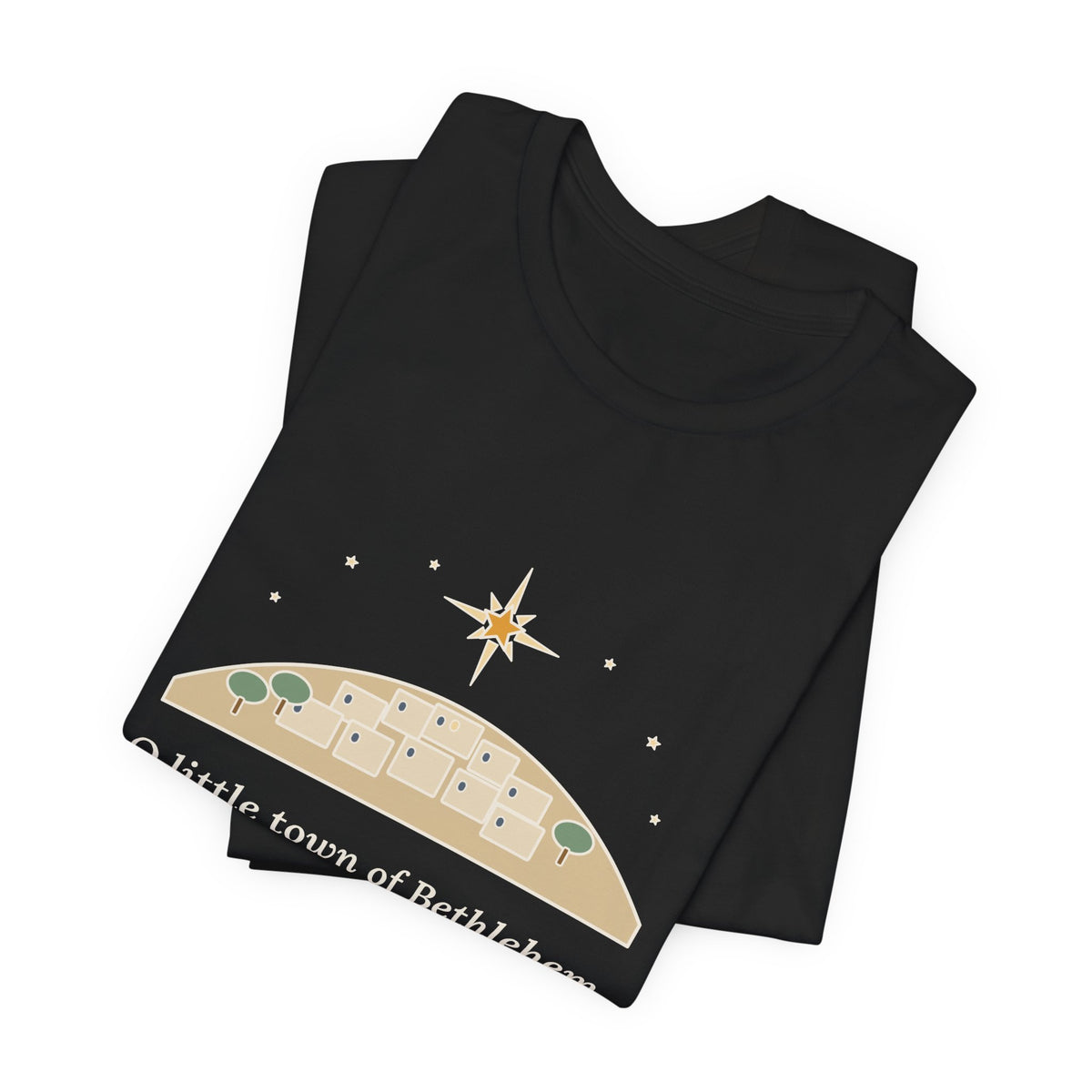 Brooks Quote T-Shirt, O Little Town of Bethlehem, Christmas Hill Town Star Tee