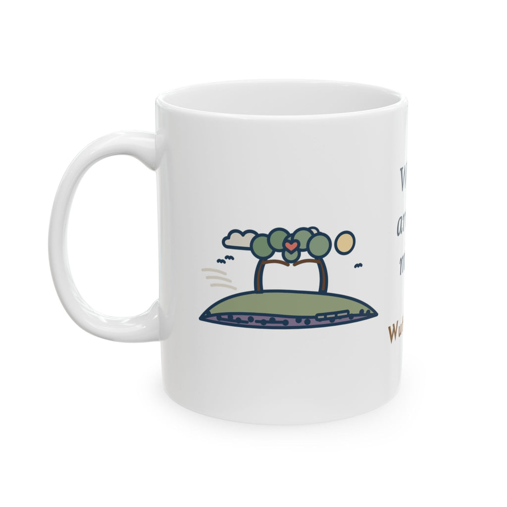 Emily Brontë Love Quote Mug, Whatever Our Souls Are Made Of, Romantic Moor Trees Coffee Mug 11oz