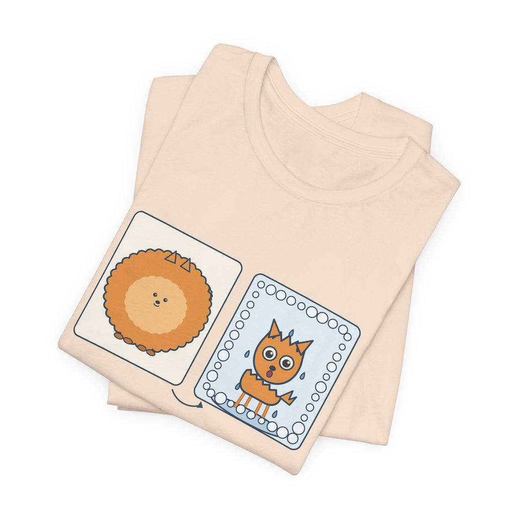Pomeranian T-Shirt - Under All This Fluff: A Very Small Dog. Funny Pom Bath Day Tee