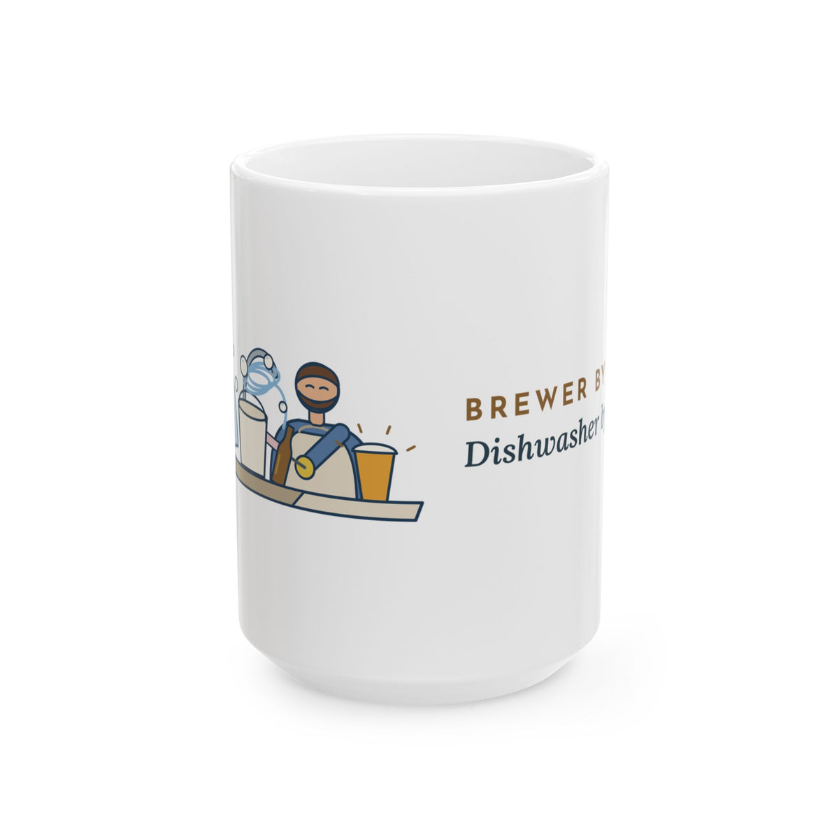 Large 15oz Home Brewing Mug - Brewer by Hobby. Dishwasher by Volume. Homebrewer Gift