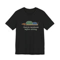 Dachshund T-Shirt - Check for Dachshunds Before Sitting Funny Doxie Tee