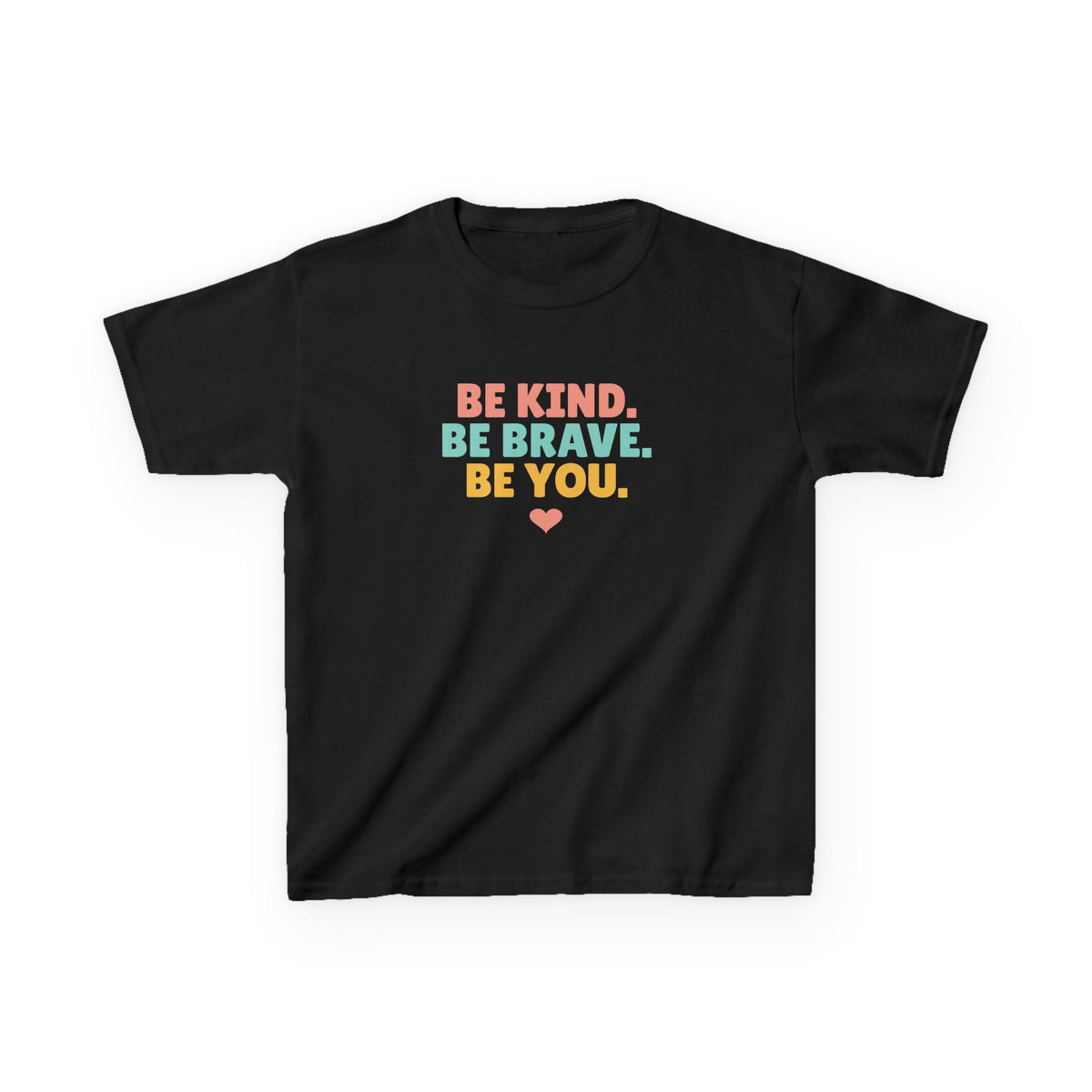 Be Kind Be Brave Be You Youth T-Shirt, Kindness Shirt for Kids