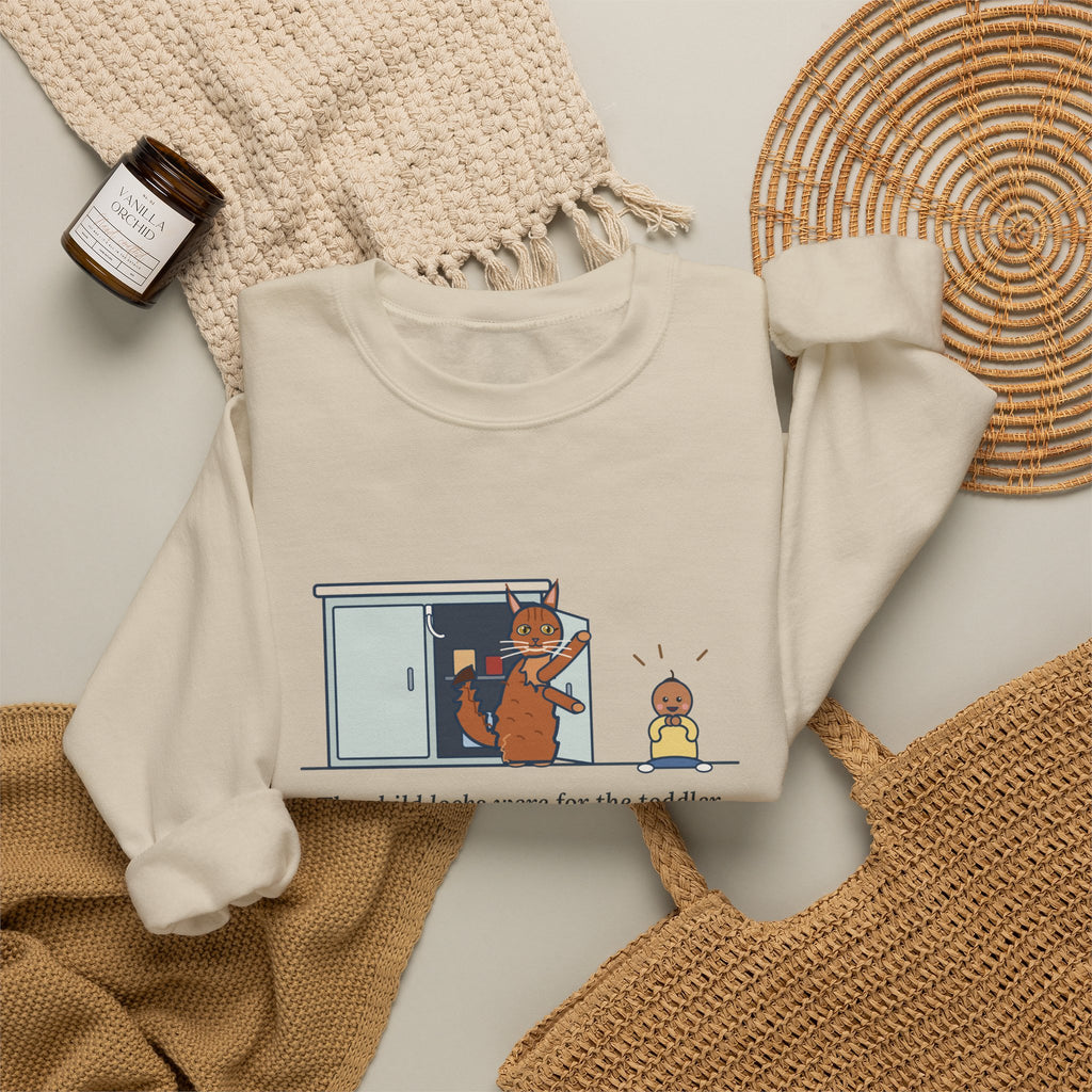 Somali Cat Crewneck Sweatshirt - The Somali Learned the Child Locks First Cat Lover Gift