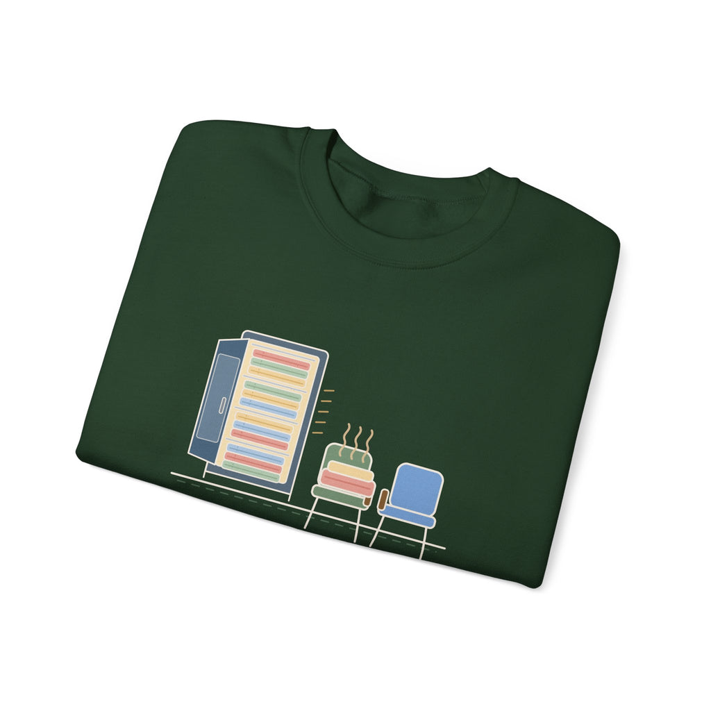 Chaplain Crewneck Sweatshirt - Mostly I Listen. Sometimes I Find Warm Blankets.