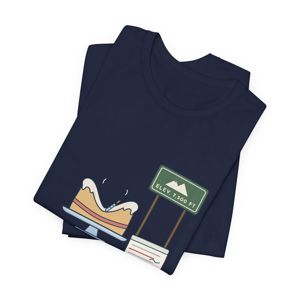 High-Altitude Baking T-Shirt - Adjusted for Altitude. Still Flat. Colorado Baker Tee